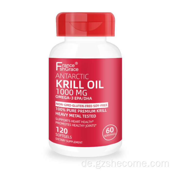Omega Krillöl reduzieren Arthritis organische Omega3 -Softgele